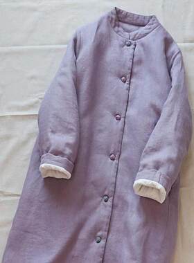 新中式加厚棉衣女盘扣夹棉服