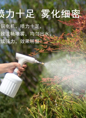 电动喷壶浇花喷水壶小型消毒专用花洒水壶家用喷雾器84高压打药