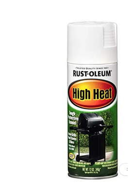 Rust-Oleum 7751830 高温搪瓷喷漆，白色，12 盎司