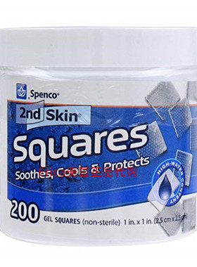 现秒发Spenco 2nd Skin Squares Soothing cool Protection200/48
