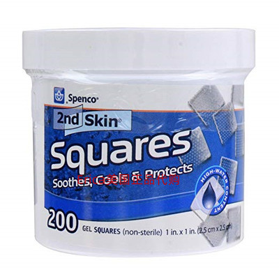 现秒发Spenco 2nd Skin Squares Soothing cool Protection200/48