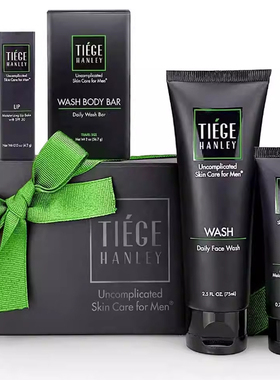 Tiege Hanley Men's Skin Care Gift Set | 4 Products | Face Wa