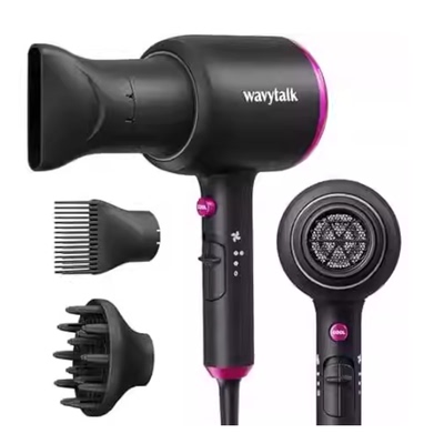 Wavytalk Professional Hair Dryer with Diffuser， 1875W Blo