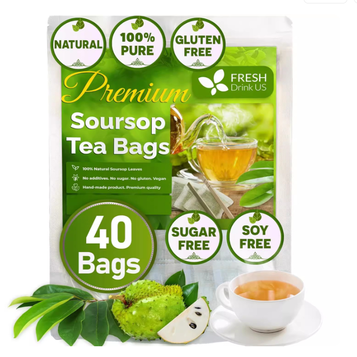 Premium Tea Bag Soursop 40 Bags Premium Soursop Graviola Lea