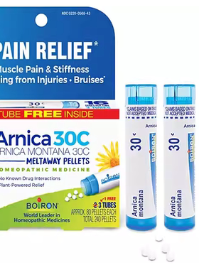 美国代购Boiron Arnica Montana 30C 3 Tubes (80 Pellets per Tu