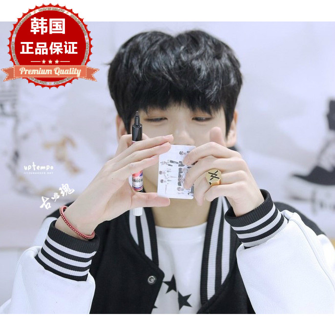 韩国防弹少年团牛皮铆钉现货手镯