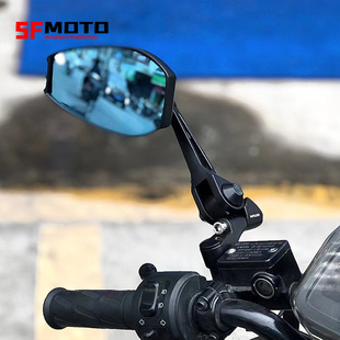 适用于豪爵UHR150改装件后视镜DR300 250 TR300改装后视镜配件