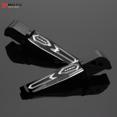 适用雅马哈NMAX155 TMAX530改装铝合金防滑后小脚踏 后座左右脚踏