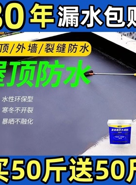 顶不漏防水屋顶专用补漏涂料楼顶堵漏王外墙裂缝补漏防水胶永久