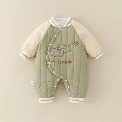 婴幼儿超萌卡通冬季棉衣爬服