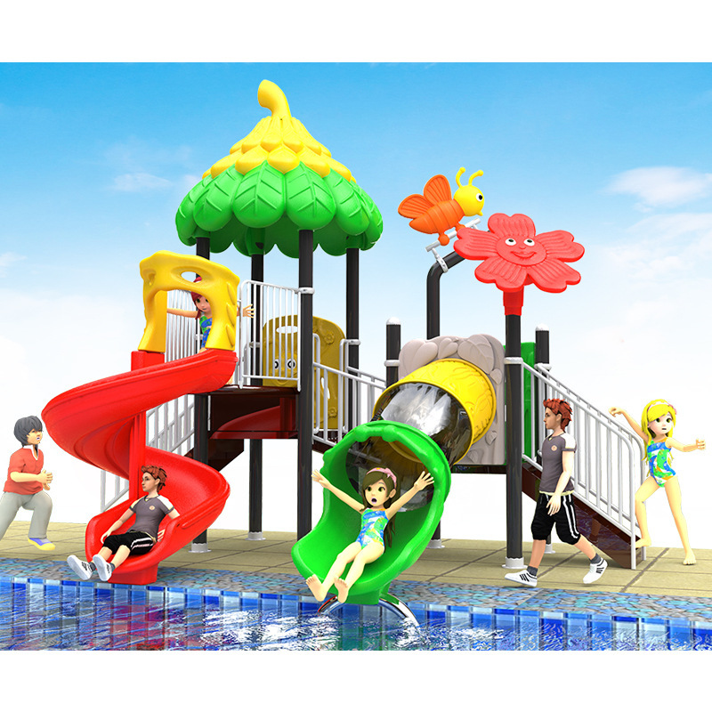 水上滑梯游泳池水上乐园儿童滑梯水寨水屋户外游乐场戏水小品设备