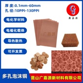 多孔泡沫铜网Cu导热散热电磁屏蔽催化载体金属电极实验材料广嘉源