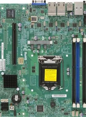 超微 X10SLM+-LN4F主板 E3-1200 V3 C224 SATA3 服务器主板