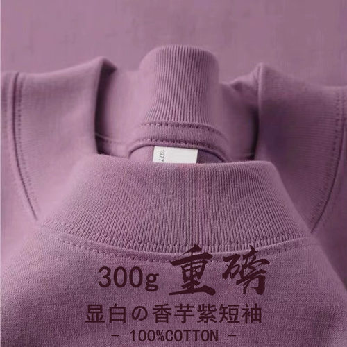 300g重磅纯棉短袖美式打底衫女