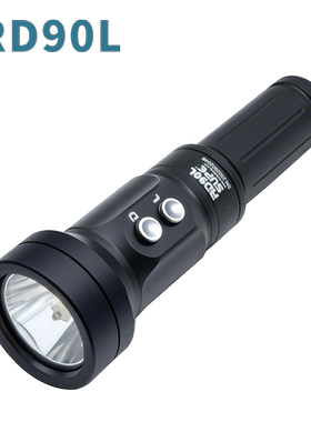 SUPE 新款21700聚光远射潜水手电筒RD90L绿激光潜水灯2000流明