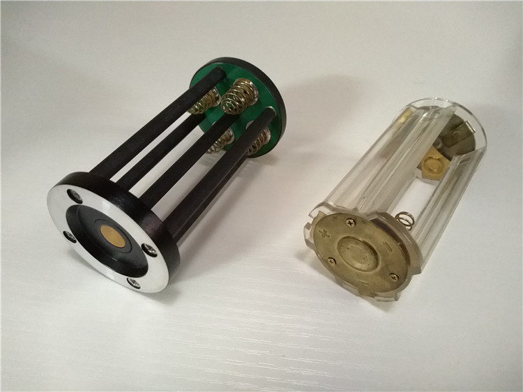 3*18650串联电池架12V/4*18650并联电池架电池盒4.2V黄铜电池架