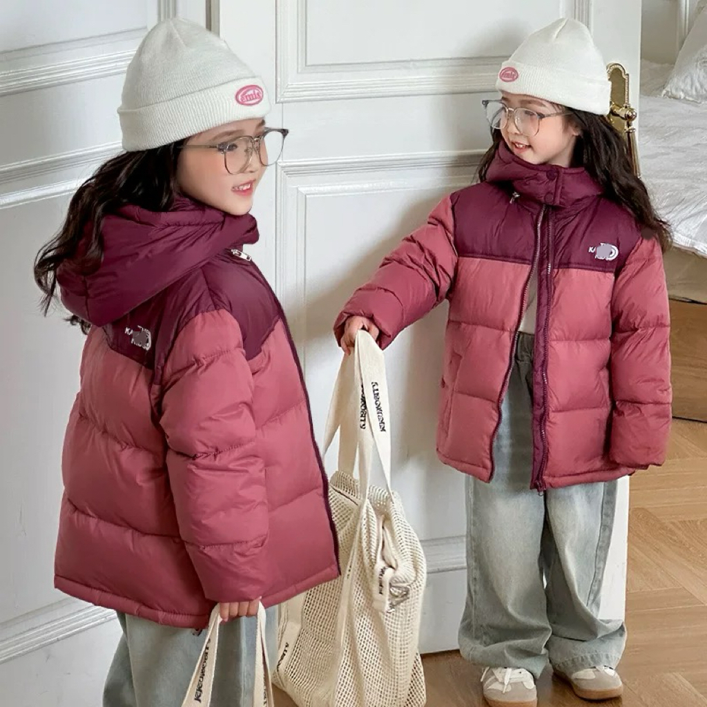 494哈哈家 羽绒服特价 女童冬季新款韩版百搭时髦保暖羽绒服外套