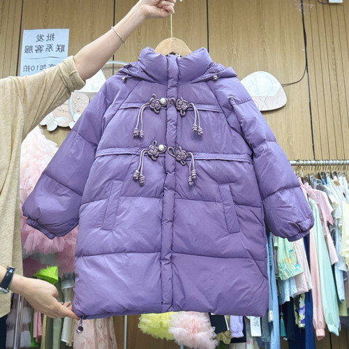 545哈哈家 反季清 女童冬季新款洋气韩版时髦百搭羽绒服外套