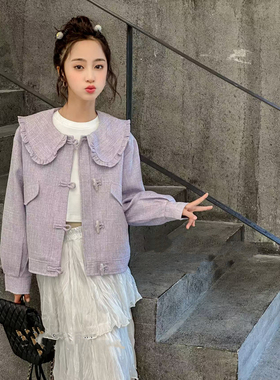 724哈哈家 特价 女童秋季新款洋气韩版百搭时髦休闲外套