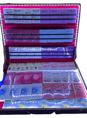 复古道具新升级外观涂漆喷漆挂脖子烟箱民国烟箱酒吧活动火锅道具