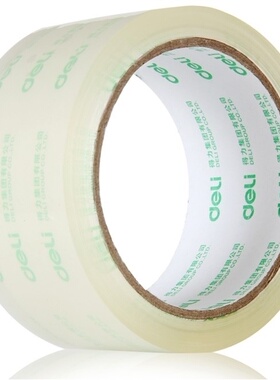 得力透明胶带30203 得力透明封箱胶带48mm*60y 打包胶带透明胶带