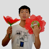 跳舞手拿花舞蹈道具花幼儿童广场舞跳舞表演手拿花牡丹花演出道具