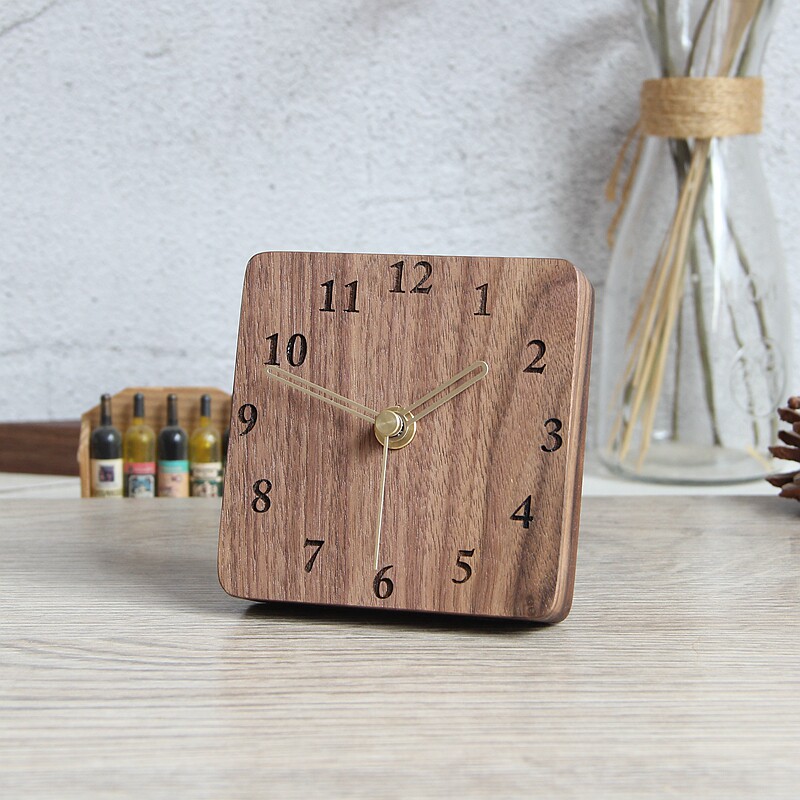 实木台式座钟家用客厅摆放桌面台钟现代简约卧室钟表静音摆钟摆件,家居饰品,台钟/闹钟,淘宝优惠券,粉丝福利购,淘宝优惠卷
