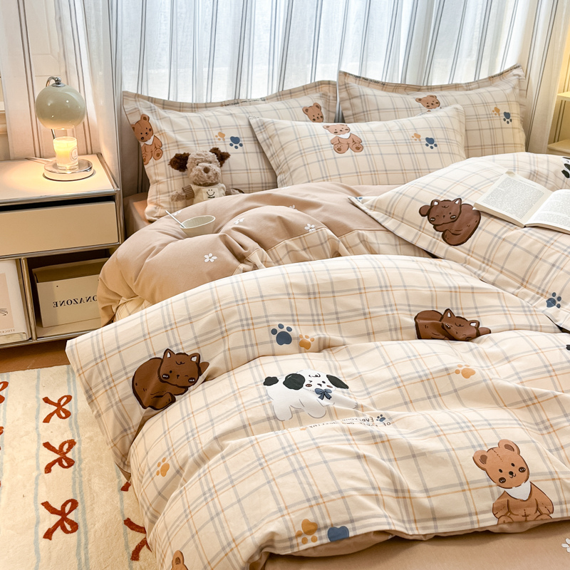 磨毛被套定制1.7*2.3儿童卡通棉