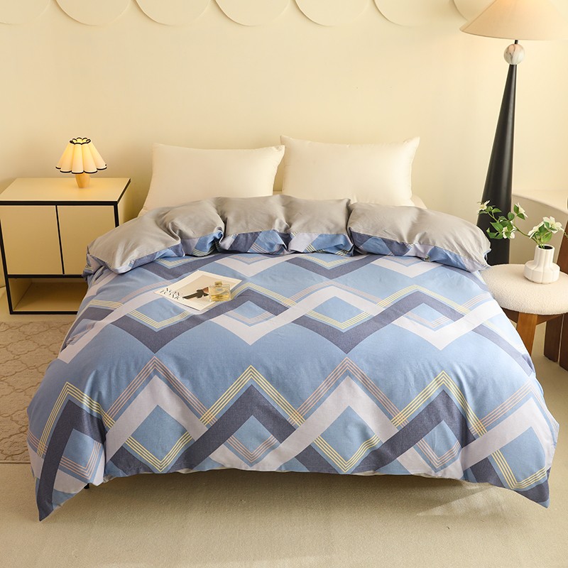 纯棉被罩5x7加长男全棉被套ab面