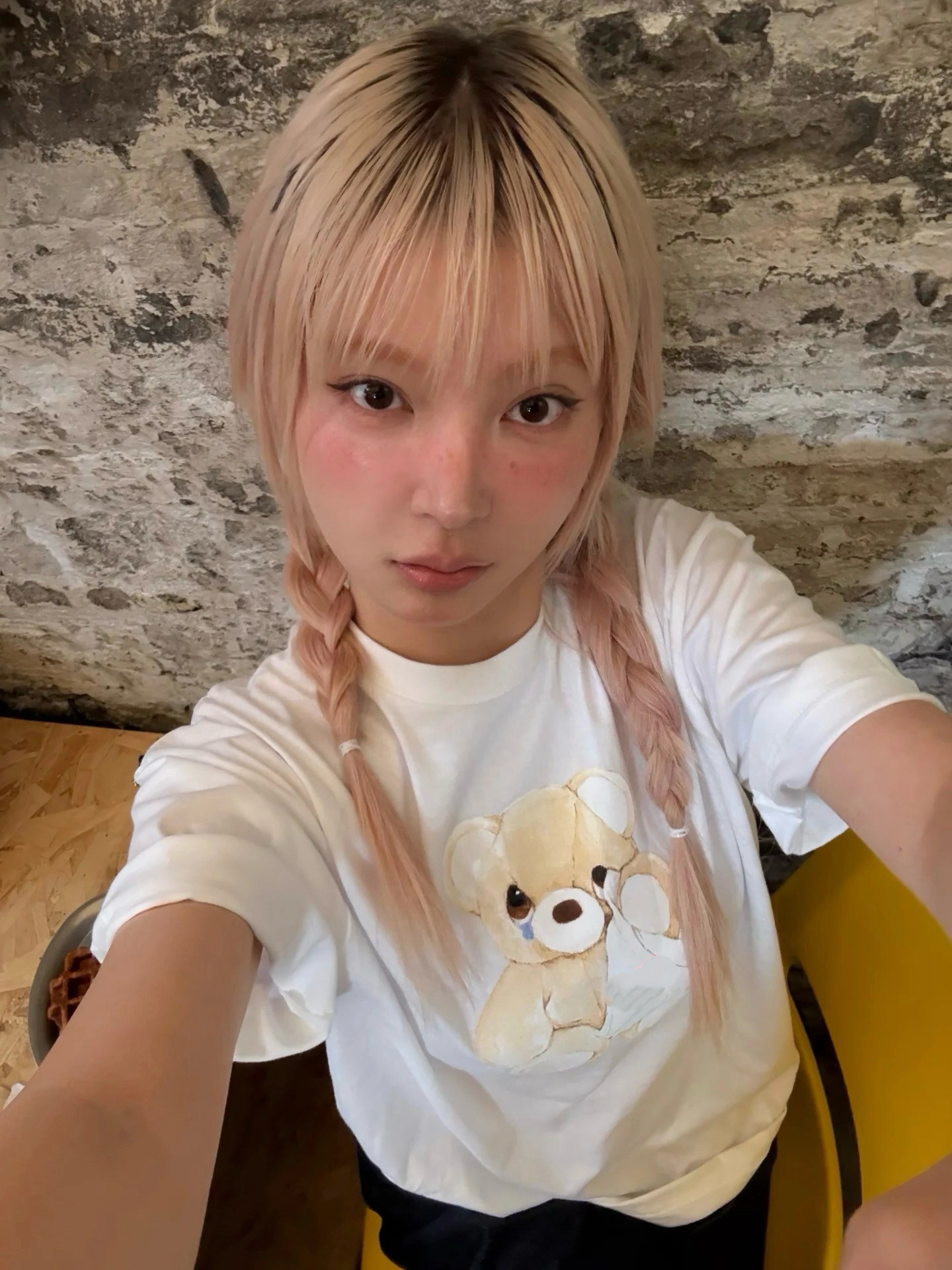 小熊T恤SS25 BEAR TEE 哭泣熊印花短袖t恤男女款可爱卡通玩偶潮