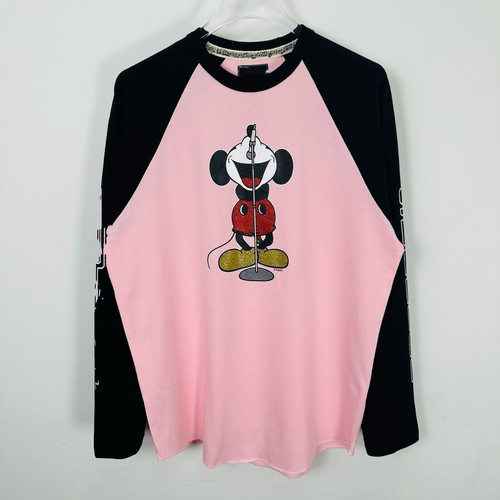 米老鼠联名款NUMBER (N)INE MICKEY RAGLAN 米奇印花长袖TEE男女