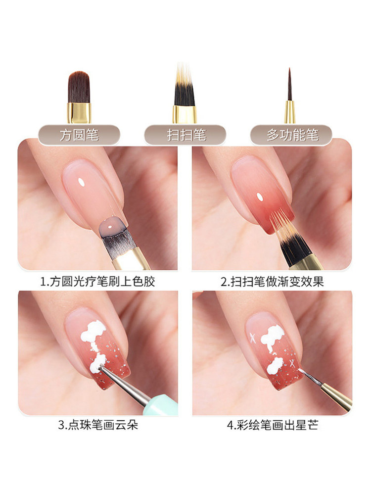 Japanese Style Nail Art Brushes for Professional Gel - Product image 4