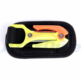 AturDive正品 钛合金潜水刀 割绳器救生刀户外渔猎专用不生锈包邮