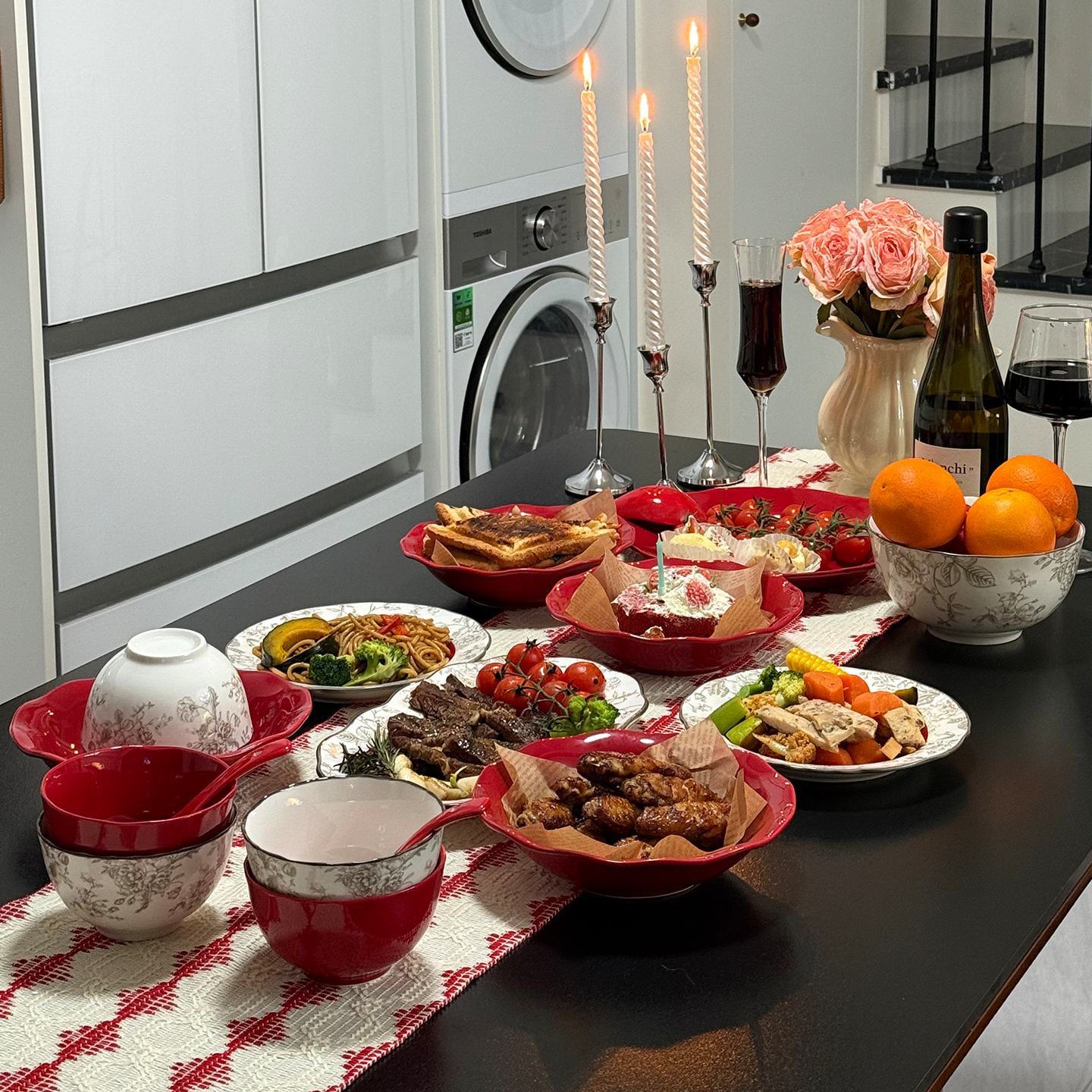 釉下彩2026新款碗碟套装家用中式陶瓷喜式餐具结婚礼物汤碗菜盘子,餐饮具,碗,淘宝优惠券,粉丝福利购,淘宝优惠卷