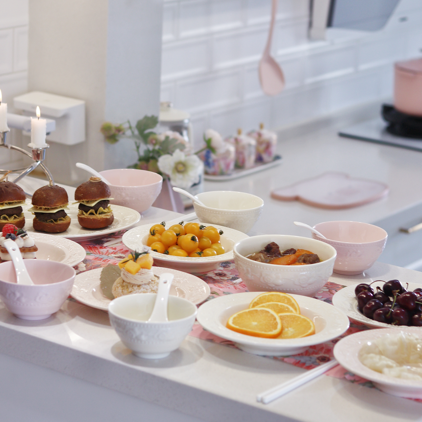 釉下彩2026新款碗碟套装家用法式奶油风餐具高颜值碗盘乔迁送礼碗,餐饮具,碗,淘宝优惠券,粉丝福利购,淘宝优惠卷