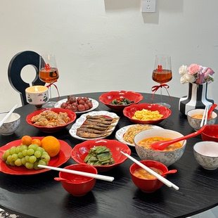 釉下彩餐具礼盒2026新款碗碟套装家用新中式碗具新婚礼物碗盘组合