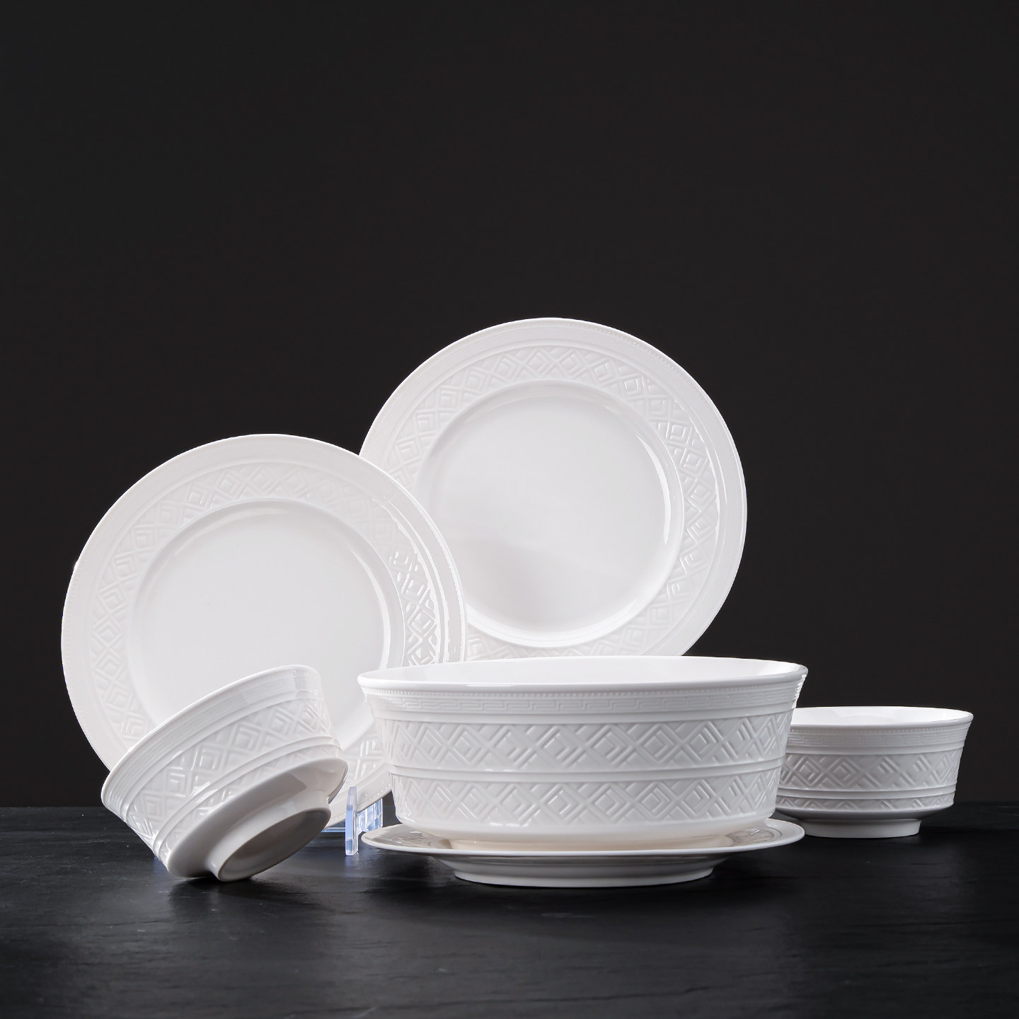 2026新款餐具碗碟套装家用现代简约风景德镇釉下彩乔迁送礼陶瓷碗