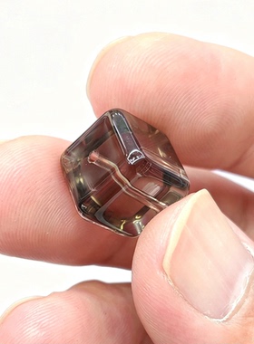 天然茶晶方糖珠子 浅色高透  双A级无棉无磕碰 DIY手工串珠隔珠