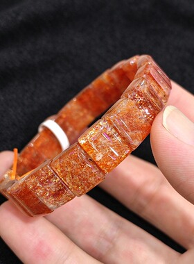 天然金太阳石手排 金灿暖风 轻奢饰品 节日礼物礼品