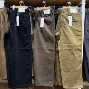 外贸原单 合作款男女装灯芯绒工装裤/休闲裤裤子25秋冬新款479822