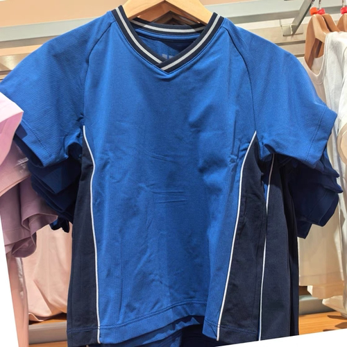 外贸原单 男童女童DRY-EX速干V领T恤短袖运动服26春夏新款483430
