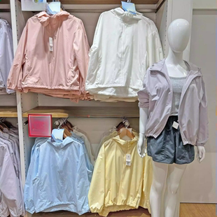 外贸原单 485671 485672女装便携式防紫外线连帽外套/防晒服