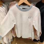 童装 长袖 KAWS yarn舒芙蕾圆领针织衫 毛衣478143 souffle 外贸原单