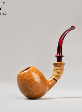 一物一拍浅色精品手工实木烟斗进口石楠木3mm过滤烟道坎伯兰烟嘴