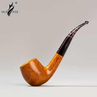 大尺寸石楠木烟斗弯式苹果斗传统老式丝斗烟袋锅烟具配件9mm烟道