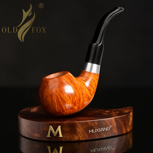进口石楠木烟斗手工实木苹果弯斗传统老式 烟斗具配件 过滤专用男士