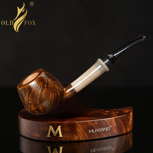 石楠木烟斗男士手工牛角王子烟斗