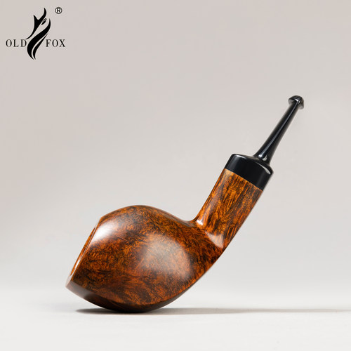 老狐狸精品手工实木烟斗进口石楠木3mm过滤烟道坎伯兰烟嘴