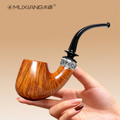 精品转运环烟斗意大利进口石楠木好运烟斗实木手工斗3mm烟道