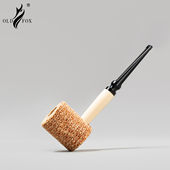 OLD FOX老狐狸烟斗玉米斗待客新手一次性过滤烟斗入门玉米芯烟斗